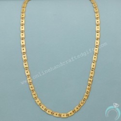 22 Karat Stamp Shining Gold 20" Necklace Chain For Daughter Hanukkah Gift