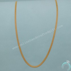 22Cts Seal Sparkle Gold 22.5" Necklace Chain For Daughter Housewarming Gift