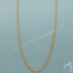22 Carat Print Dazzling Gold 20" Necklace Chain For Daughter Gift