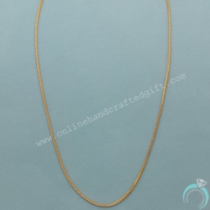 22Cts Print Unique Gold 18" Necklace Chain For Sister Gift