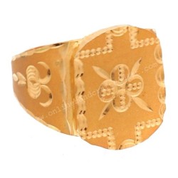 Bis 916 Stamp Highest Gold 10.75 Cm Ring For Spouse Christmas Gift