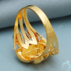 Bis 916 Stamp Actual Gold 2.7 Cm Hoop Earring For Mother Christmas Day Gift