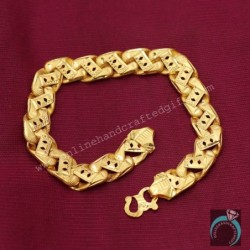 22 Karat Seal Genuine Gold 3.2cm Bezel Earrings Mummy Gift Fashion Jewelry