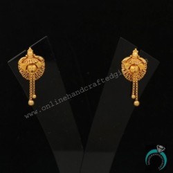 22k Hallmark Sincere Gold 1.9cm Huggie Earrings Niece Gift Modern Jewelry