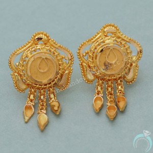 Bis 916 Seal Gold 2.3 Cm Stud Earring For Mother Thanksgiving Day Gift