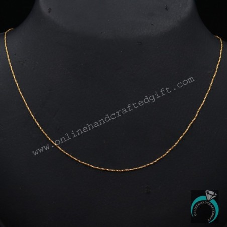 22cts Seal Pure Gold 18inches Snake Chain Daddy Gift WomenFor Mens