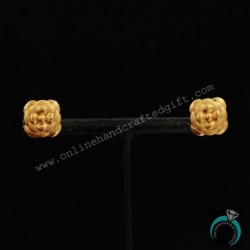 22 Carat Hallmark Golden Gold 6.7cm Wire Hook Earrings  Mother Women Jewelry
