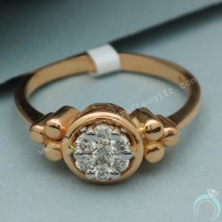 14K Seal Strong Rose Gold 6.25 Cm Ring For Stepmom Valentine Day Gift