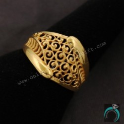 BIS 916 Original Gold Disconnected Ring Size US 6.75 Uncles Black Friday Jewelry