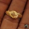 22 Karat Hallmark Strong Gold Band Rings Size US 7.5 Father Fashion Jewelry
