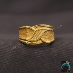 22 Karat Hallmark Eye-Catching Gold Multi-Layer Rings Size US 10.5 her Jewelry