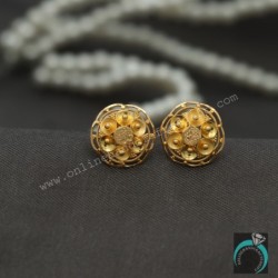 22k Print Amazing Gold 1.5cm Plug Earrings Aunts Gift Gift For Mom Jewelry