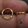 22 Carat Seal Gold 1.5cm Circular Barbell Earrings Aunts OnlineStore