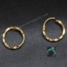 22 Carat Seal Gold 1.5cm Circular Barbell Earrings Aunts OnlineStore