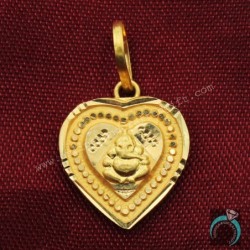 22 Carat Print Gold 2cm Stud Earring Daughter Gift Bijoux Jewelry