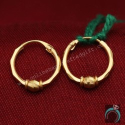 22 ctsHallmark StrikingGold 1.7cm Cross Earring Sister In Law Jewelry