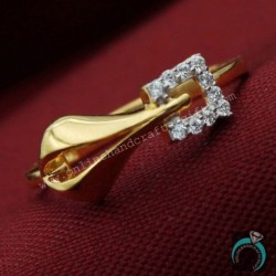 Bis 916 Actual Gold Custom Made Jewellery Solitaire Rings For Grand Niece