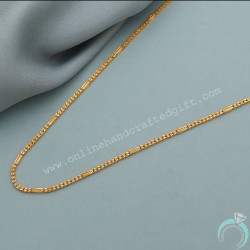 22 Karat Seal Gold 24.5 " Necklace Chain For Half Mother Gift