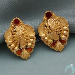 Bis 916 Seal Sparkle Gold 2 Cm Stud Earring For Aunt Gift