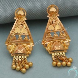 Bis 833 Hallmark Gold 2.6 Cm Stud Earring For Ladies New Year Gift