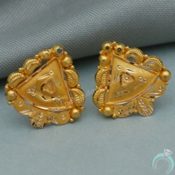 20Cts Seal Strong Gold 1.6 Cm Stud Earring For Aunts Congratulations Gift